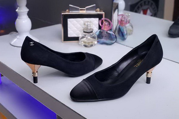 CHANEL Shallow mouth kitten heel Shoes Women--007